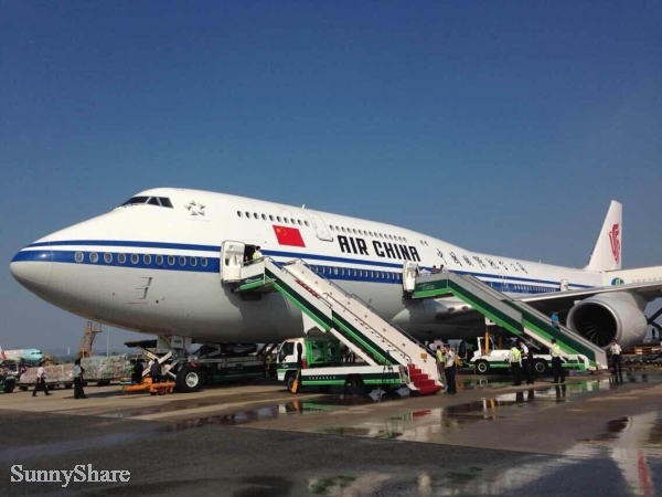 广州白云机场成功保障国航新机型波音747-8